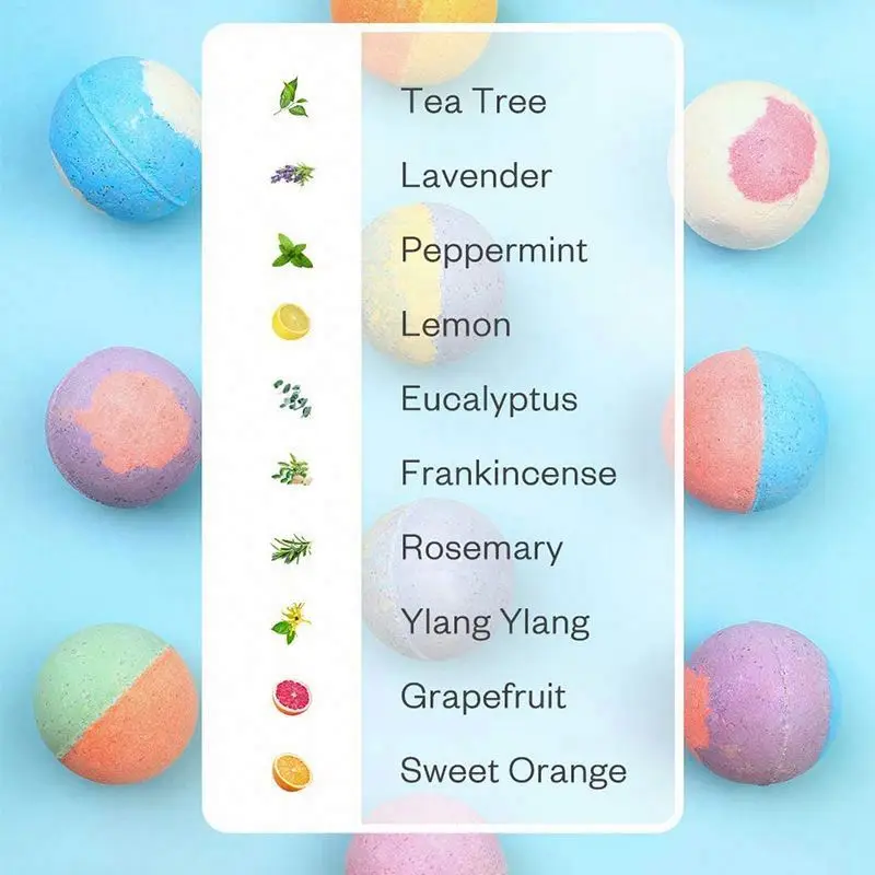 High Quality Best Natural Organic New Design Fizzy Salt Bubble for Women Gift Set 12 Pcs Bath bombs