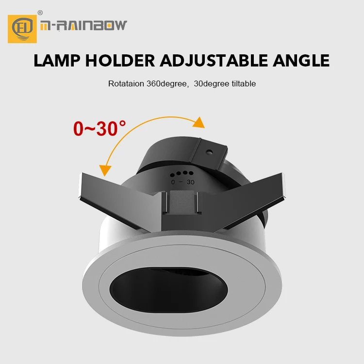 Recessed Ceiling Frame Led Spotlight Housing Spot Light Gu10 Gu5.3 Rimmed Light Frame