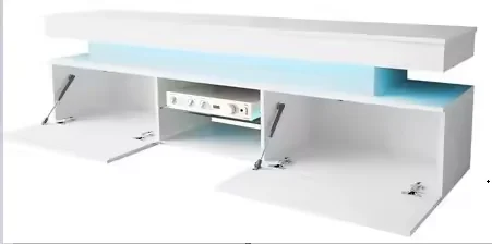 Customized modern living room set TV entertainment coffee table sideboard with LED Light