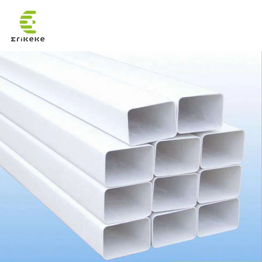 Hot Sale UV Plastic Square PVC Pipe Sizes White100*100mm Zip Hydroponics Pipe  NFT PVC Pipe Price