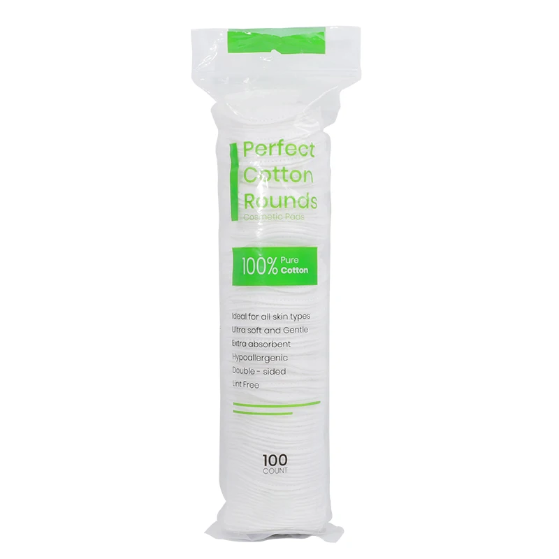 Face Pads Microfibre Makeup Remover Pads Microfibre Hot Selling Pure Cotton Wholesale Cosmetic Cotton Pads 10000 Bags Accept OEM