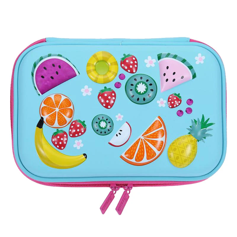 Large Capacity Custom Print 3D Fruit Cute EVA Smiggle Pencil Case