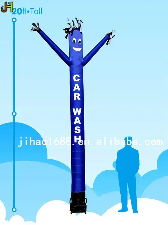 Oxford Cloth Material Inflatable Sky Air Dancer Car Wash Tube Man