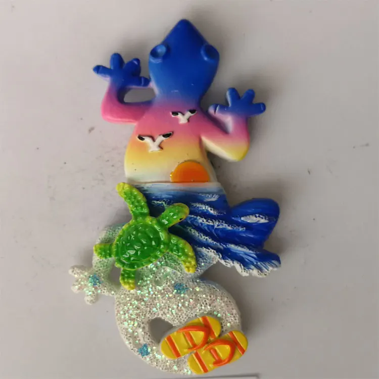 shape of spoon  boat anchor  gecko lighthouse custom handmade decoration resin fridge magnet