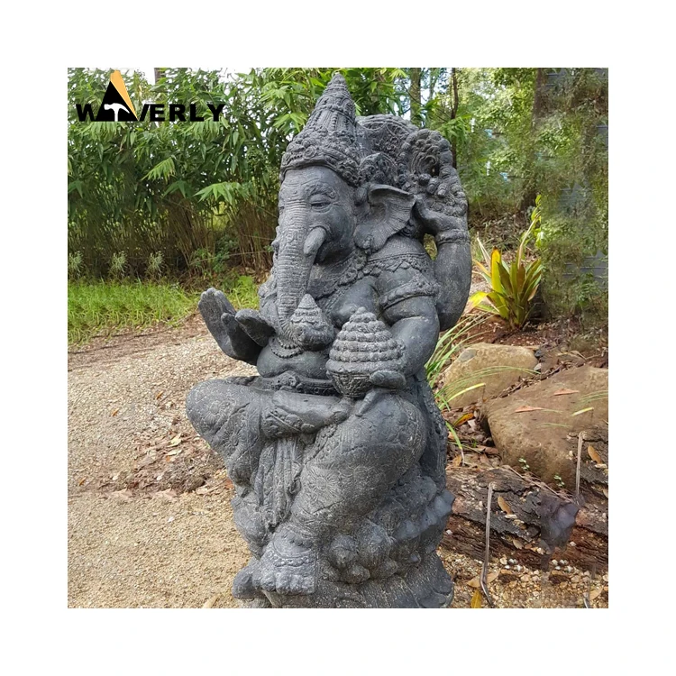 Outdoors Garden Decor Hindu God India Large Stone  Marble Lord Ganesha God Statue Pure Marble Ganesh Statue for Outdoor