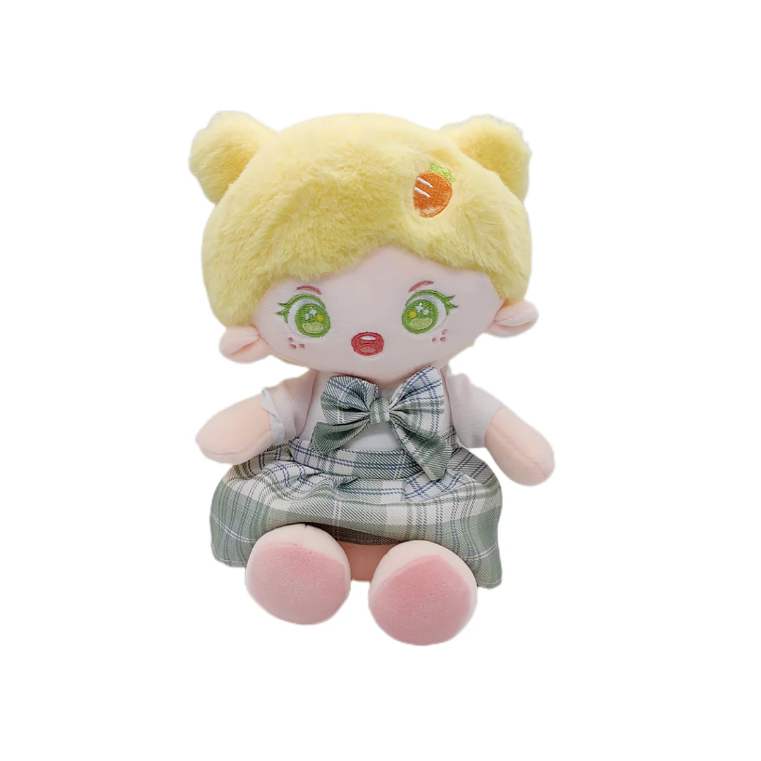 30cm High Kawaii Plush Cute Girl Soft Doll Stuffed Baby Girls Human Dolls In Stock