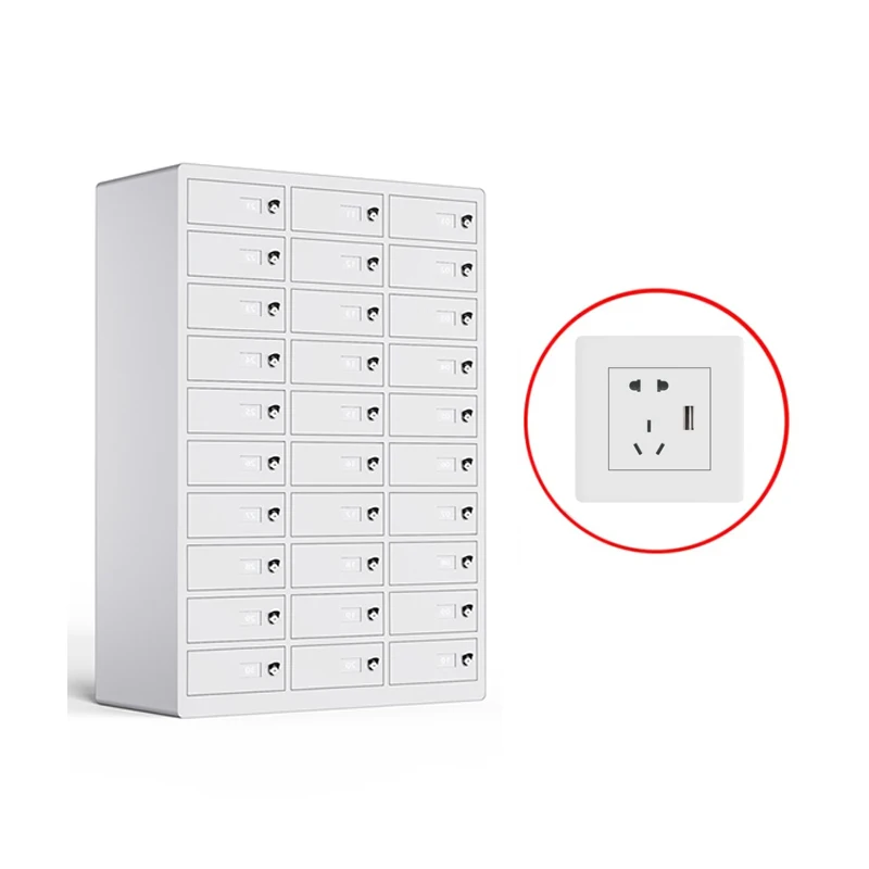 OEM Customized Safety Electronic 60 Doors Cell Phone Storage Locker Mobile Phone Charging Station Kiosk Smartphone Locker