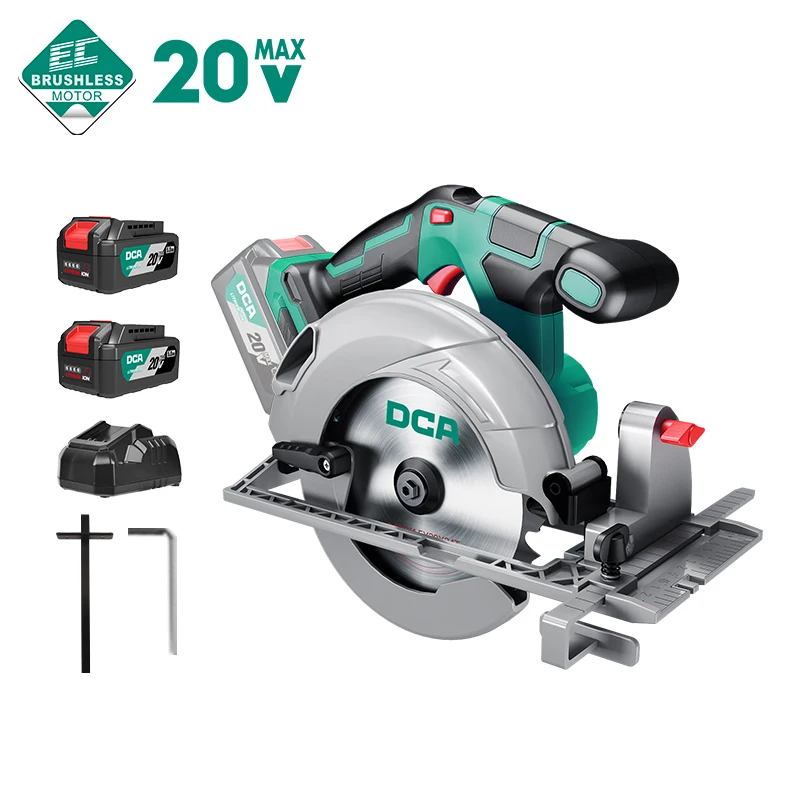 DCA 20V 5Ah circular saw cordless saw electric circular saw for wood cutting