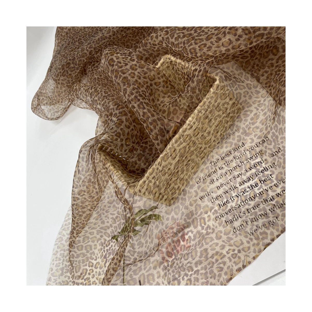 Горячая Распродажа ткань из органзы с леопардовым принтом полиэстер нейлон сексуальный Тюль в диком стиле