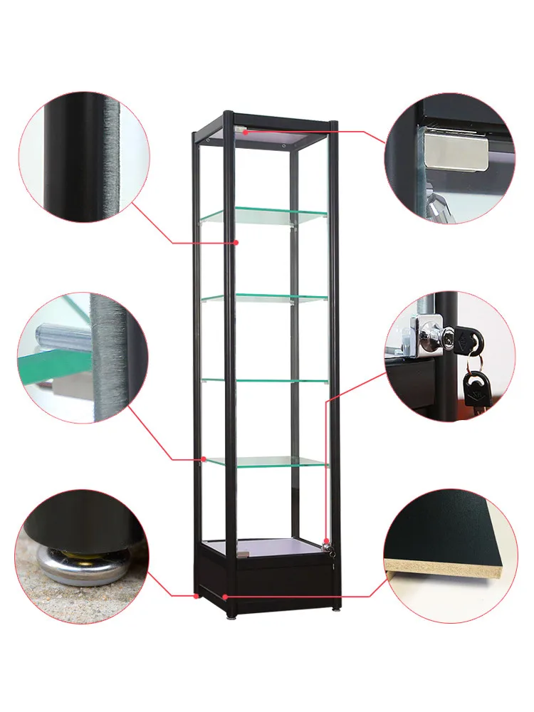 China Factory Direct Bulletproof Toy Building Block Glass Display Cabinet Handmade Display Cabinet Showcase