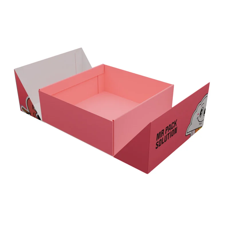 Personalised Cardboard Pre Rigid Portable Roll Square Folding Packaging Box