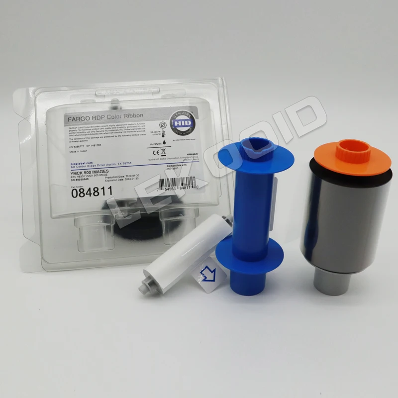 hid Fargo HDP8500 Printer YMCK Ribbon 084811,fargo84811