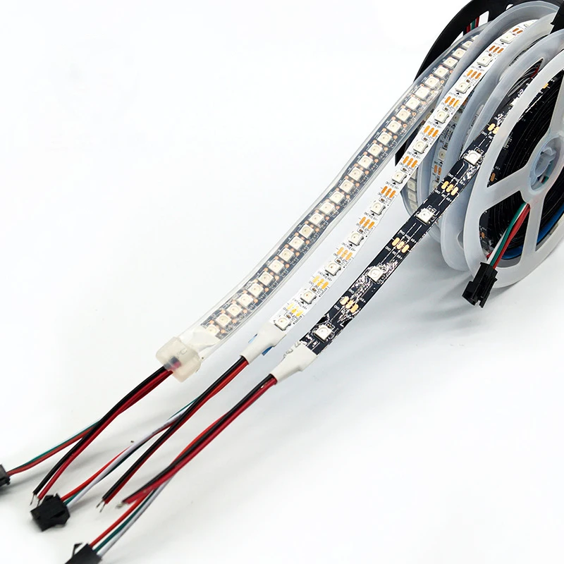 5v 12v addressable rgb led strip 5050 ws2811 ws2812b ws2813 waterproof flexible led light