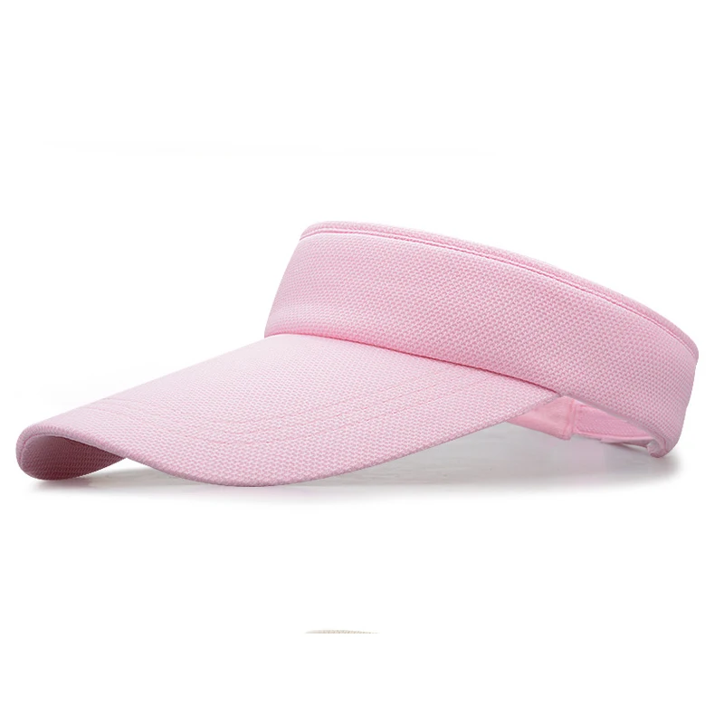 High Quality Wholesale Outdoor Sun Protection Custom Color Polyester Print Embroidery Big Visor Cap Running Visor Hats And Caps