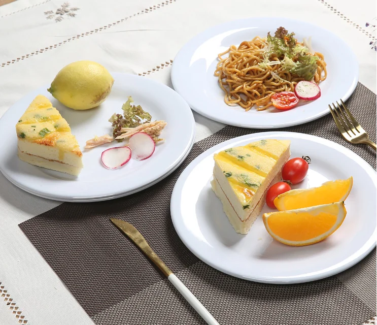 Пластиковая пластина для контроля здоровья Assiette 3 меламиновая 10 дюймов зарядная