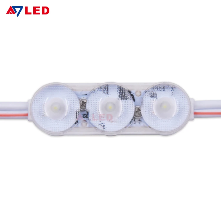 Впрыскиваемый Светодиодный модуль 12 В постоянного тока 1 2 Вт 2835 3smd холодный белый водонепроницаемый IP67 для вывески подсветки