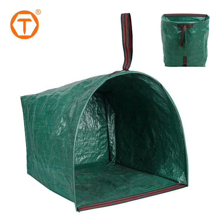 Half Round Type Ecofriendly Leaf Dustpan Bags Reusable Collect Leaves Large Yard Garden Waste Bags