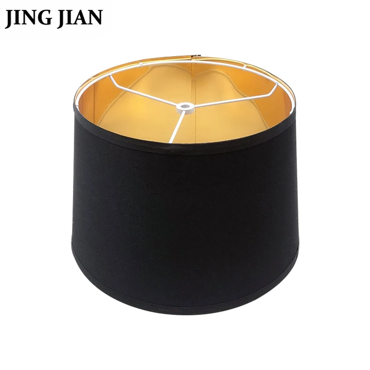 Modern Decorative TC PET Pendant Light Handmade Cotton Fabric Hanging Drum Lampshade For Living Room Bedroom