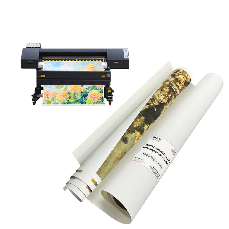Instant Dry Digital Printing Paint Cotton 360gsm Canvas Roll for Inkjet Print