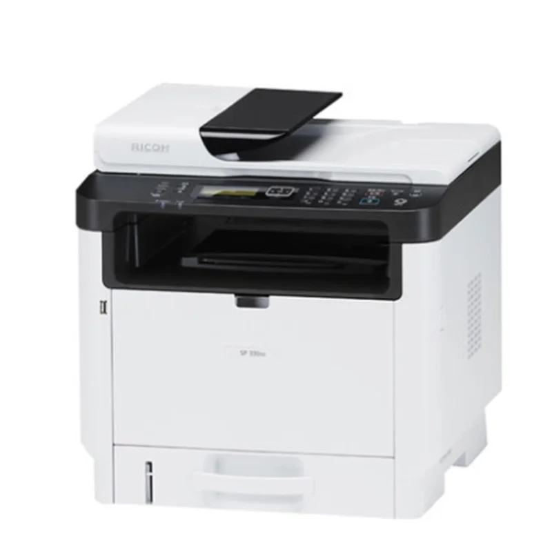 
Hot selling Ricoh SP330SFN black and white laser A4 printing and copying multi-function scanning and fax all-in-one machine 