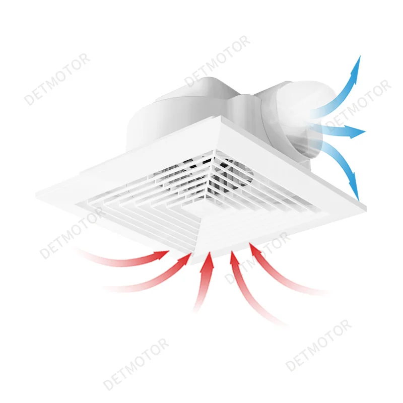 High Performance 40W Electric Ceiling Ventilation Fan Powerful Suction with Large Air Volume All Copper Motor