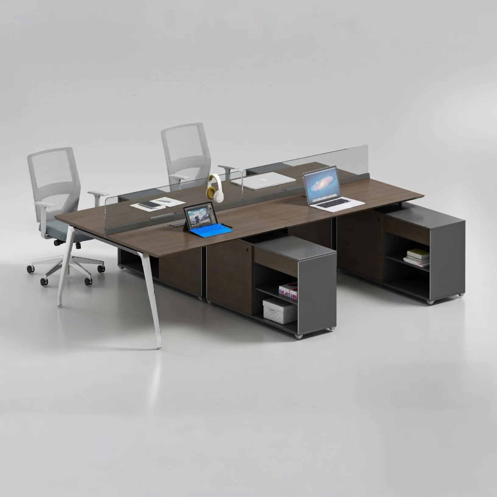 Modern European Design High End Office Furniture Table 4 Seater Office Executive Workstation Desk