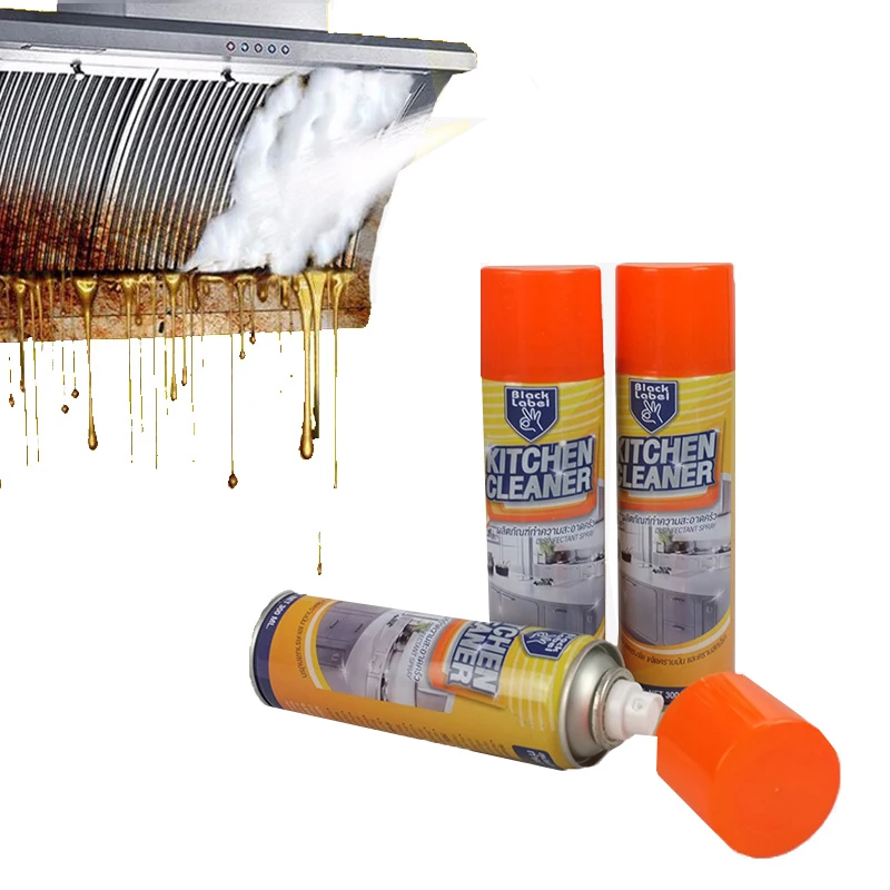 Горячая Распродажа 300 мл спрей для удаления пятен с тяжелым маслом жировая пузырьковая смазка кухонный очиститель