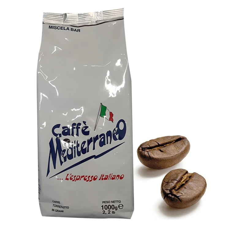 High Quality 1 Kg Packaging Italian Whole Bean Coffee Espresso Best Coffee Beans Roasted Wholesale Price