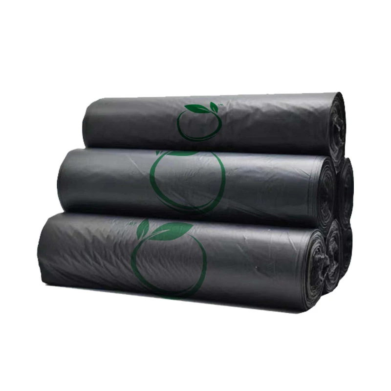 Heavy Duty Hdpe Ldpe  23 30 Gallon Black Plastic Biodegradable Home Dustbin Garbage Bag 120l 80L Bin Liners Reusable Trash Bags