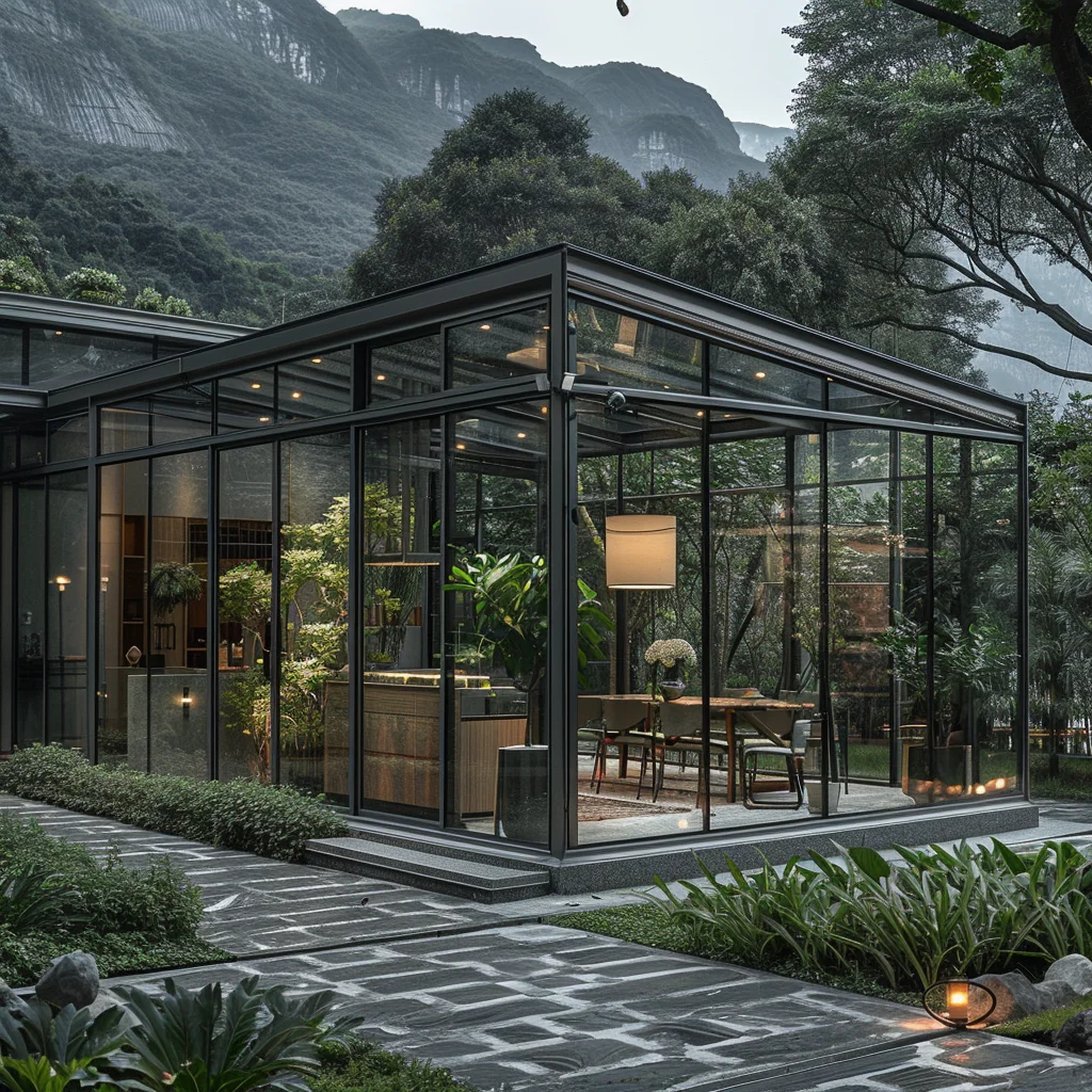 transparent Glass House Winter Garden Sunroom Bullet Proof Glass For Windows For House