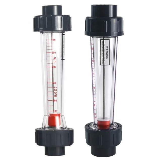 LZS25D Inline install type rotameter plastic rotor float flow meter for water