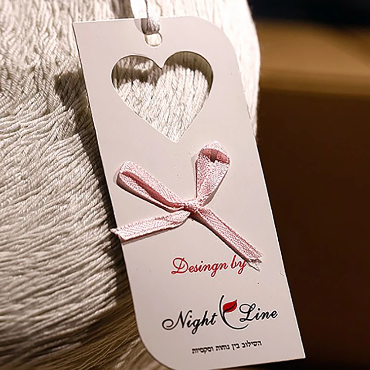 Custom Fashionable Design Special Hang Tag Girls Kids Die Cut Paper Bikini Swimwear Swing Hang Tags Custom Logo Label Tag