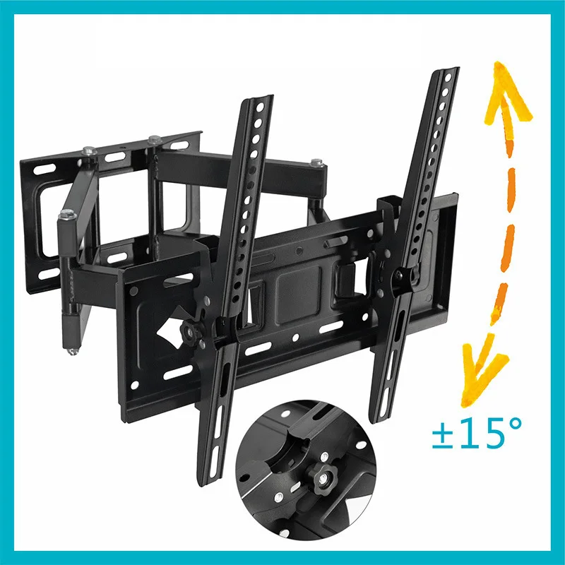 Домашнее аудио, видео и аксессуары Smart tv, 65 дюймов, телескопическое вращающееся крепление, Съемный Настенный кронштейн, 26-65 дюймов, ТВ-подставка