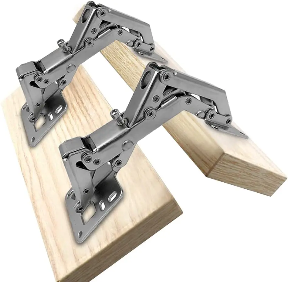 170 Degrees Frameless Hidden Hydraulic Adjustable Cabinet Door Hinge Carton Stainless Steel Modular Kitchen Cabinets Satin