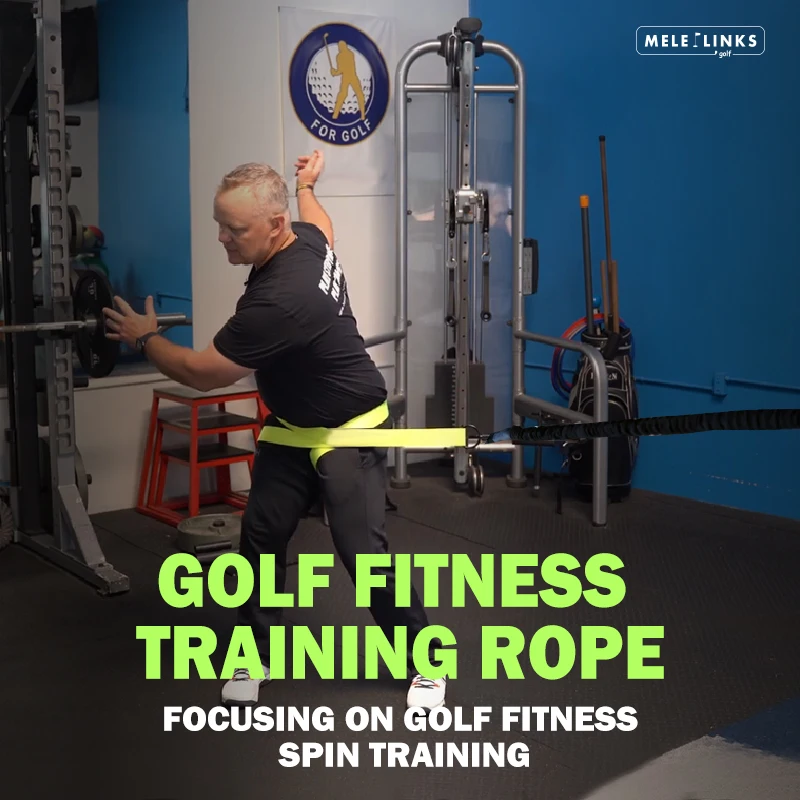 Melelinks Golf Fitness Training Rope Golf Fitness Spin Training Stability Strength Speed Swing Training Strap