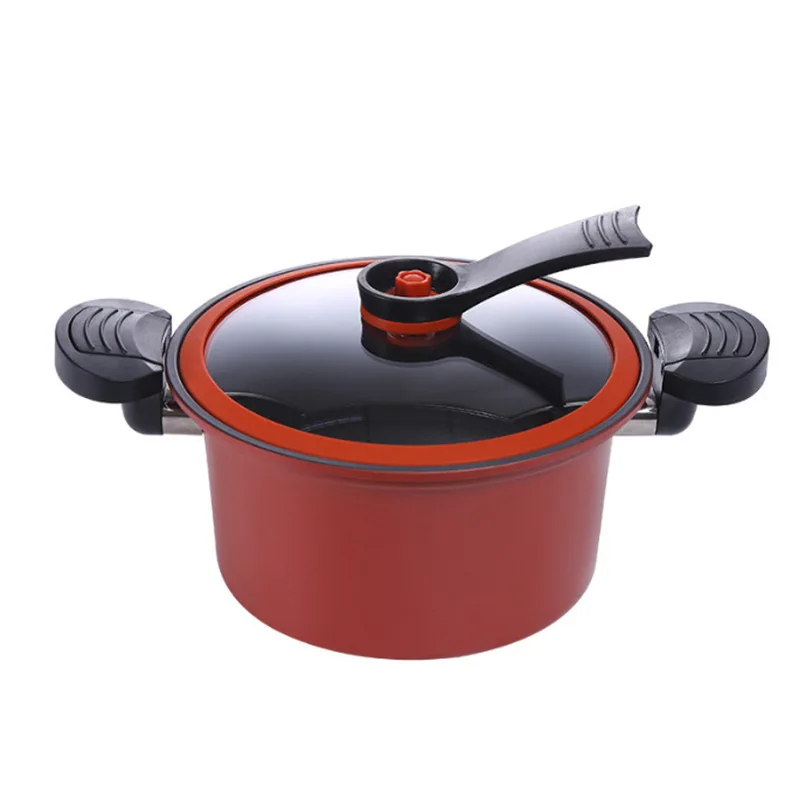 2022 Hot Trends Vacuum Stew Soup & Stock Pots With Lid Lock Stainless Steel Low Pressure Cooker