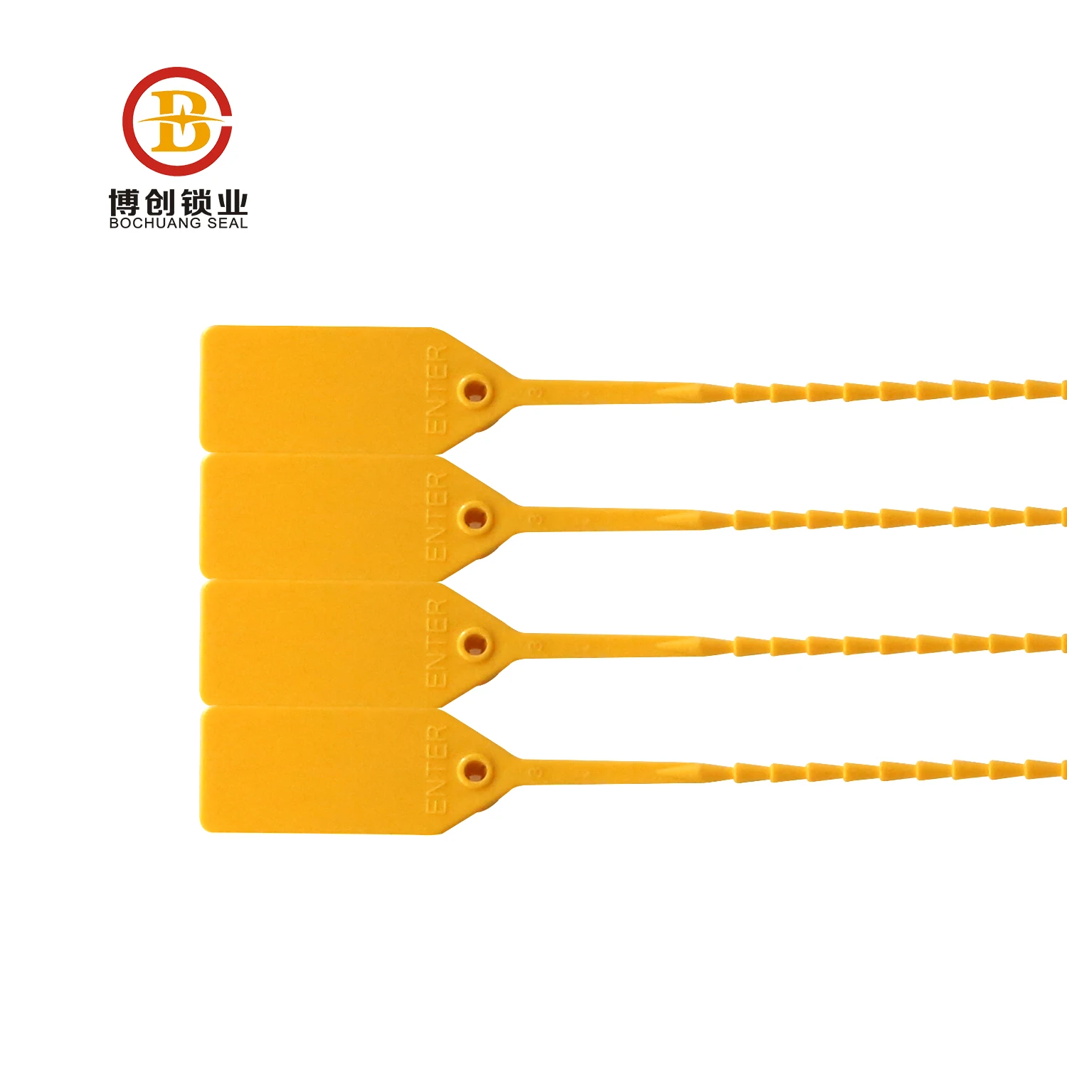 BCP504 plastic container hot seal for shipping factory price security seal plastic bar code