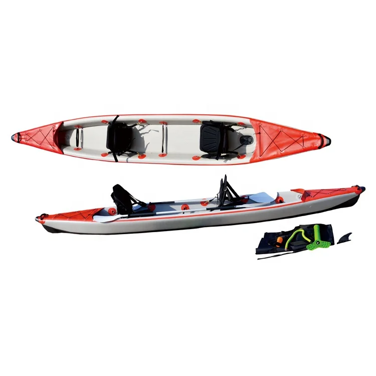 factory custom canoes plastic kayak made in China for both fishing and recreation