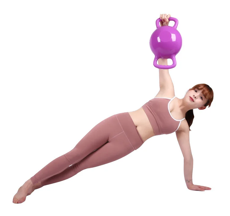 Yoga Fitness Kettle Bell Adjustable Double Handles Pilates Body Shaping Equipment Water Kettlebell Dumbbell
