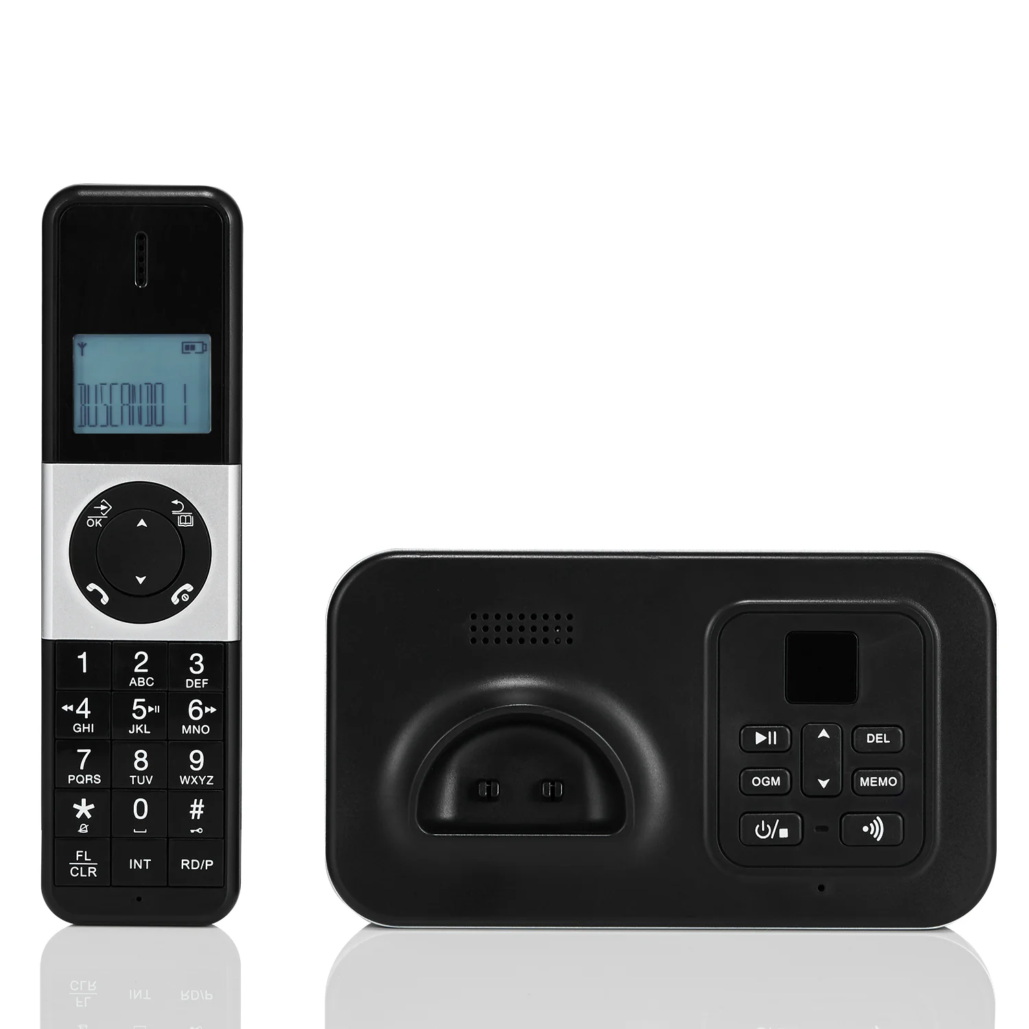 Беспроводной телефон DECT 6,0 с идентификатором вызова, портативный телефон там, функция голосовых сообщений, аналоговый звонок, Блокировка беспроводной стационарный