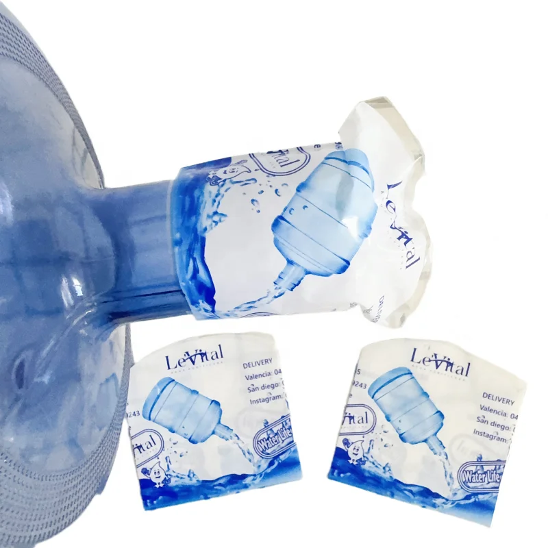 Water Bottle Cap Seal Shrink Sleeve Label Wrap for 5 Gallon Water Bottle Neck Seal