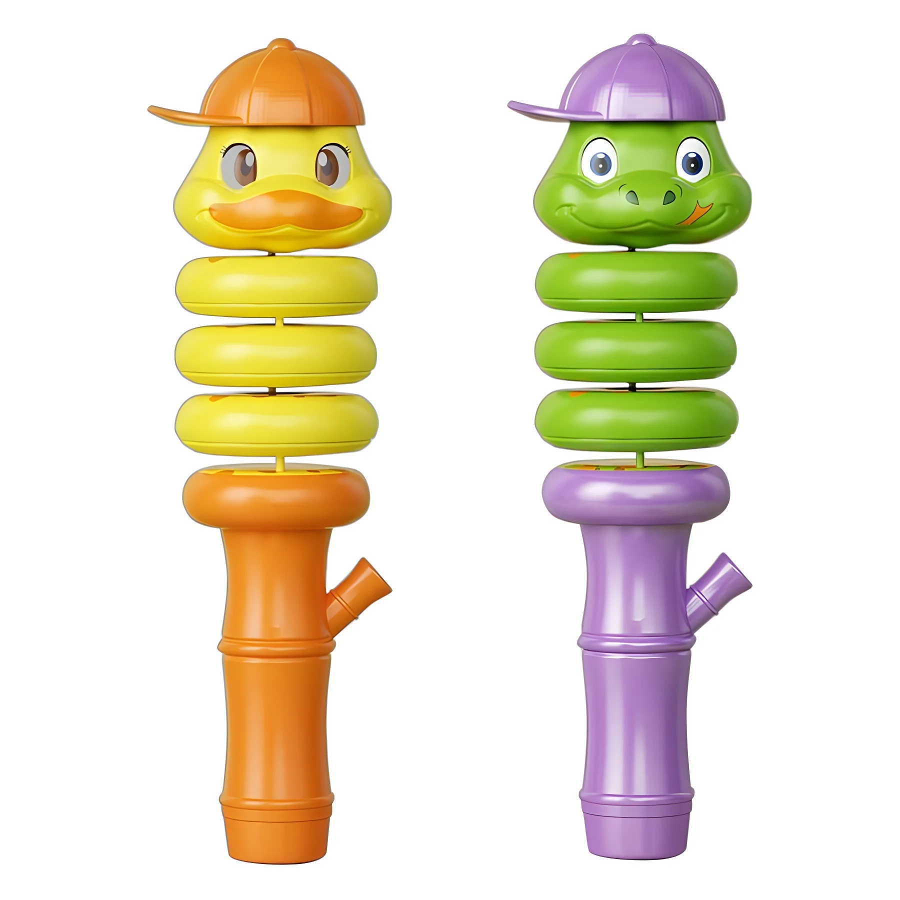 CTGYP Mouth Whistle Stick Spin Snake Twist Dragon Yo-Yo Duck Funny Power Control Swing Balance Decompression Toy Boy and Girl