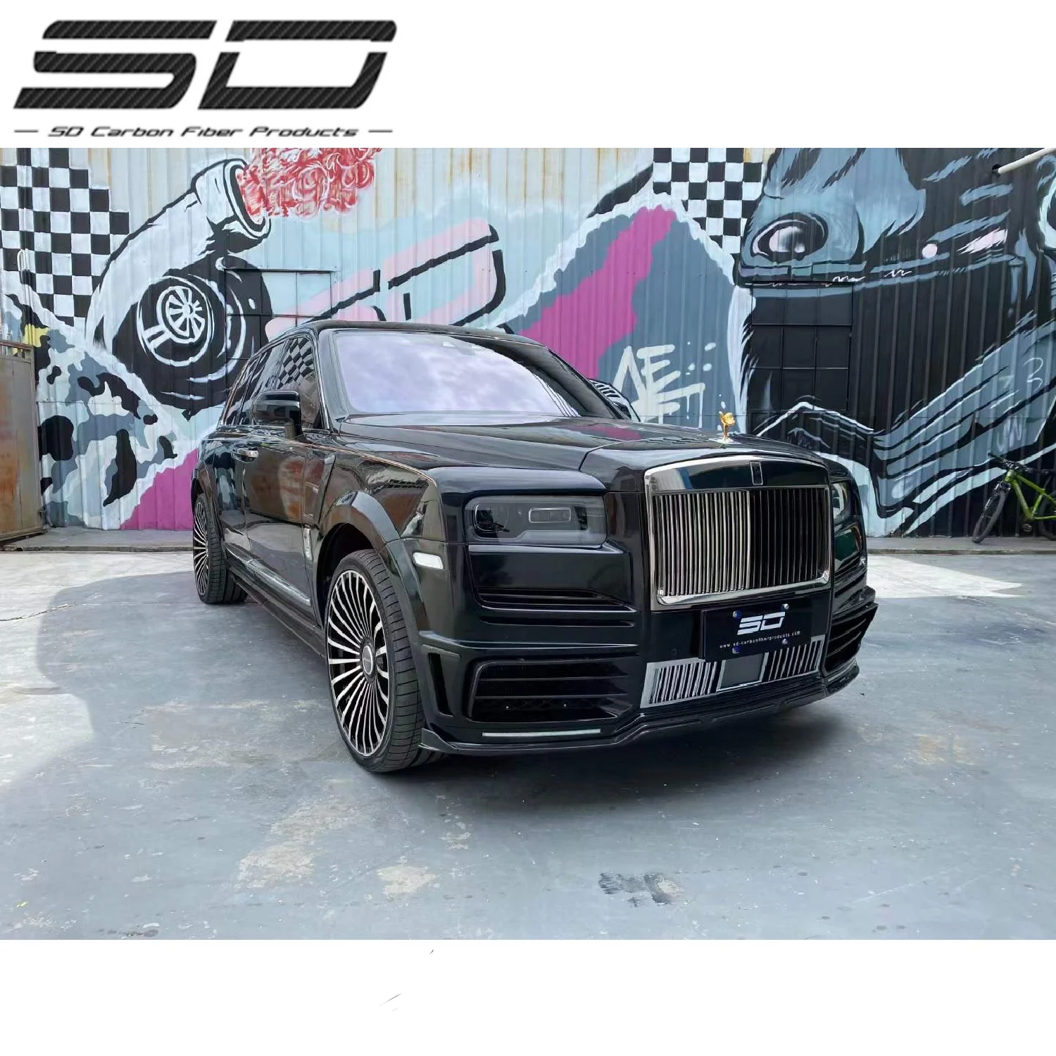 High Quality M Style Design Dry Carbon Fiber Front Bumper Rear Bumper Body Kits Car Accessories for R-s-R-e Cullinan