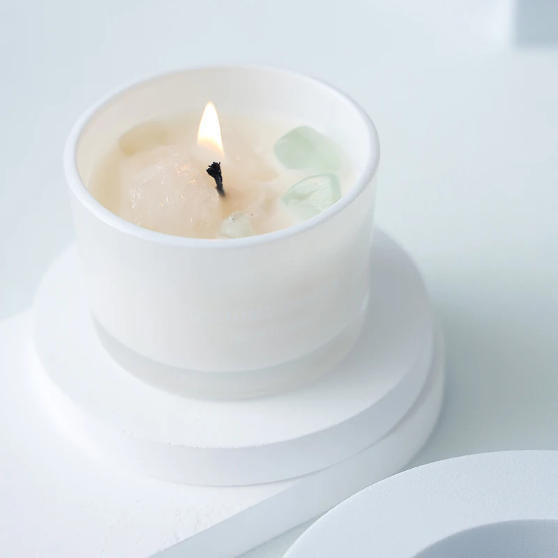 Crystal scented candles, home decoration quality candles soy wax handmade to accept custom