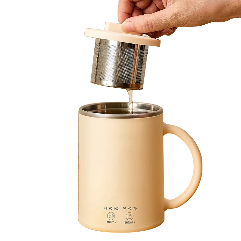 400ml Electric Kettle Health Preserving Pot Boiled Water Tea Pot Multicooker Electric Heating Cup Desktop Stew Cup 220V