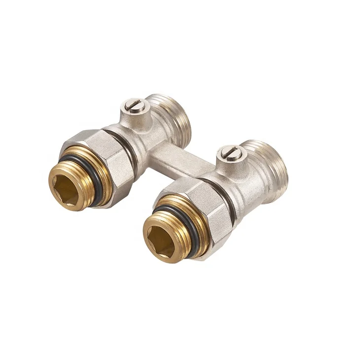 Germany Quality Factory Direct Supply Pex brass Straight  radiator H valve with Bottom 50mm Connection  BJ36001