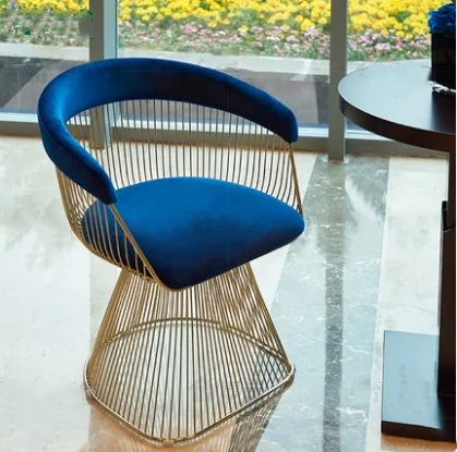 Hot sale hotel metal steel modern luxury velvet leisure chair