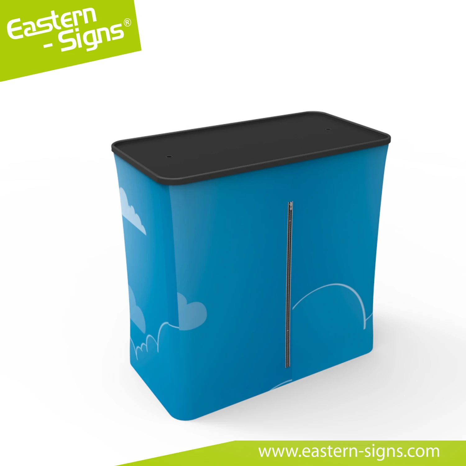 Recyclable Trade Show Exhibition Booth counter Portable Pop Up Advertising Display case logo branded shipping case
