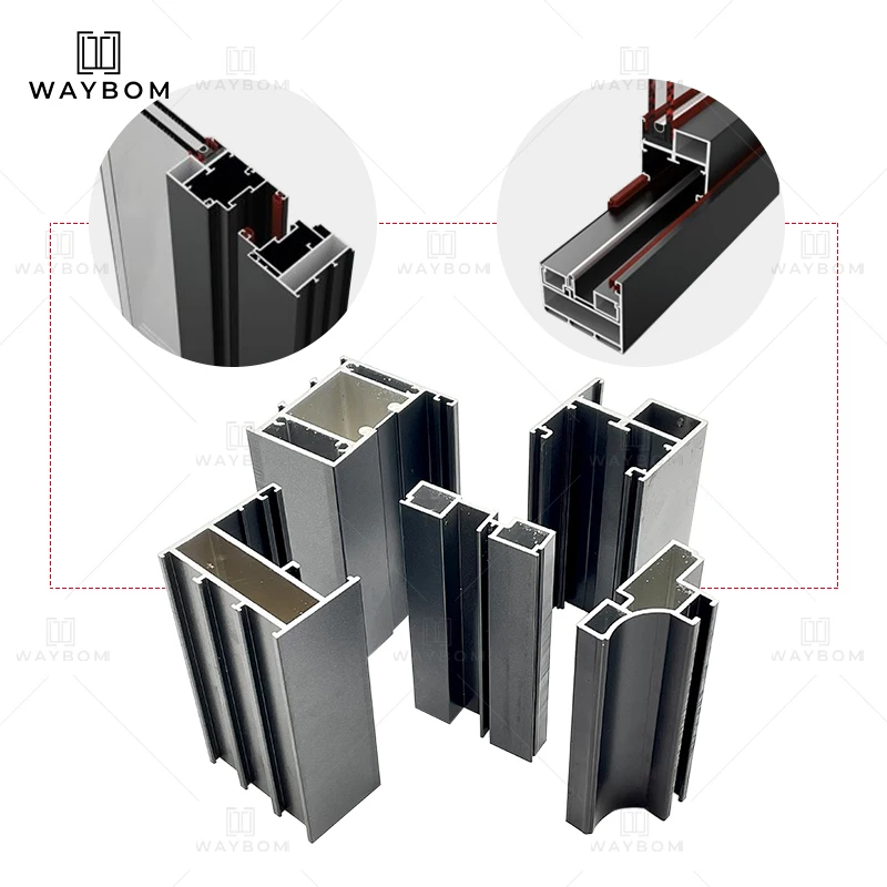 door Aluminium tempered glass bifolding windows horizontal folding local window aluminium bifold windows balcony window profile