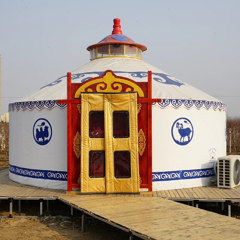 4 layers of fabric suitable for all seasons and various scenes windproof and thermal insulation steel mesh ger outdoor camping t